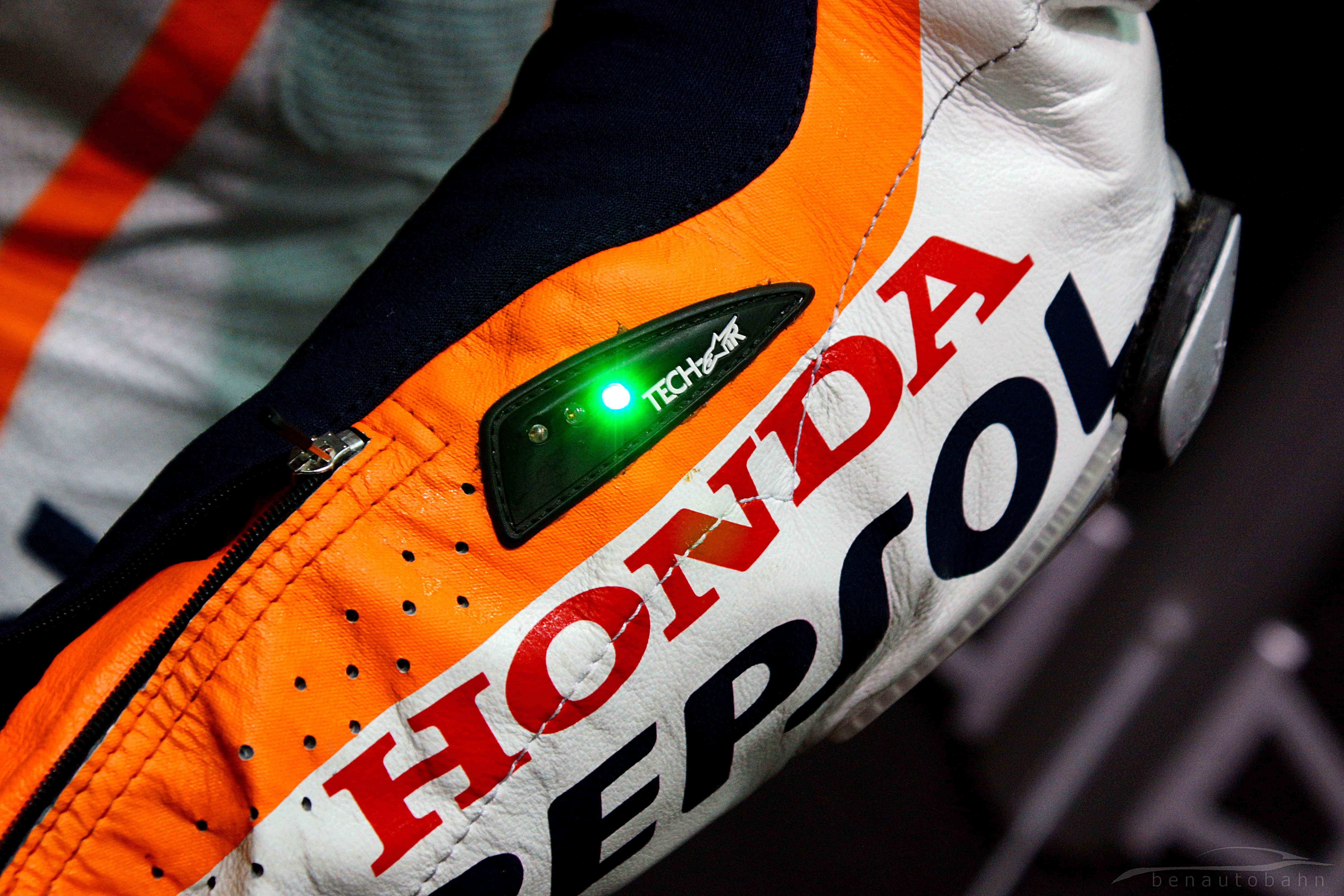 Alpinestars Tech Air worn by 2013 MotoGP world champion, Marc Marquez.